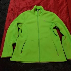 Lime Green knit Spyder jacket